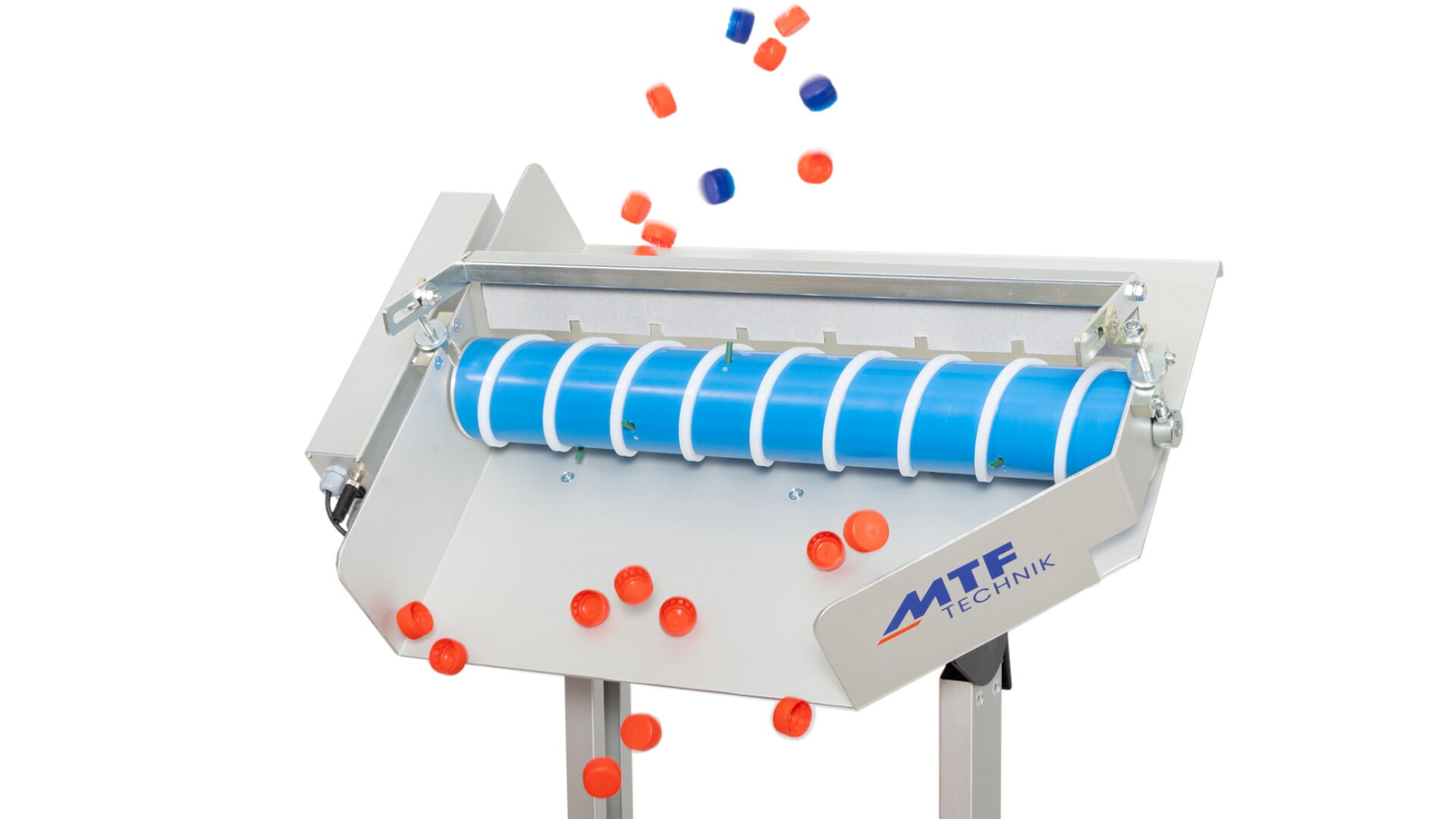 MSL-600 screw separator with a blue plastic screw