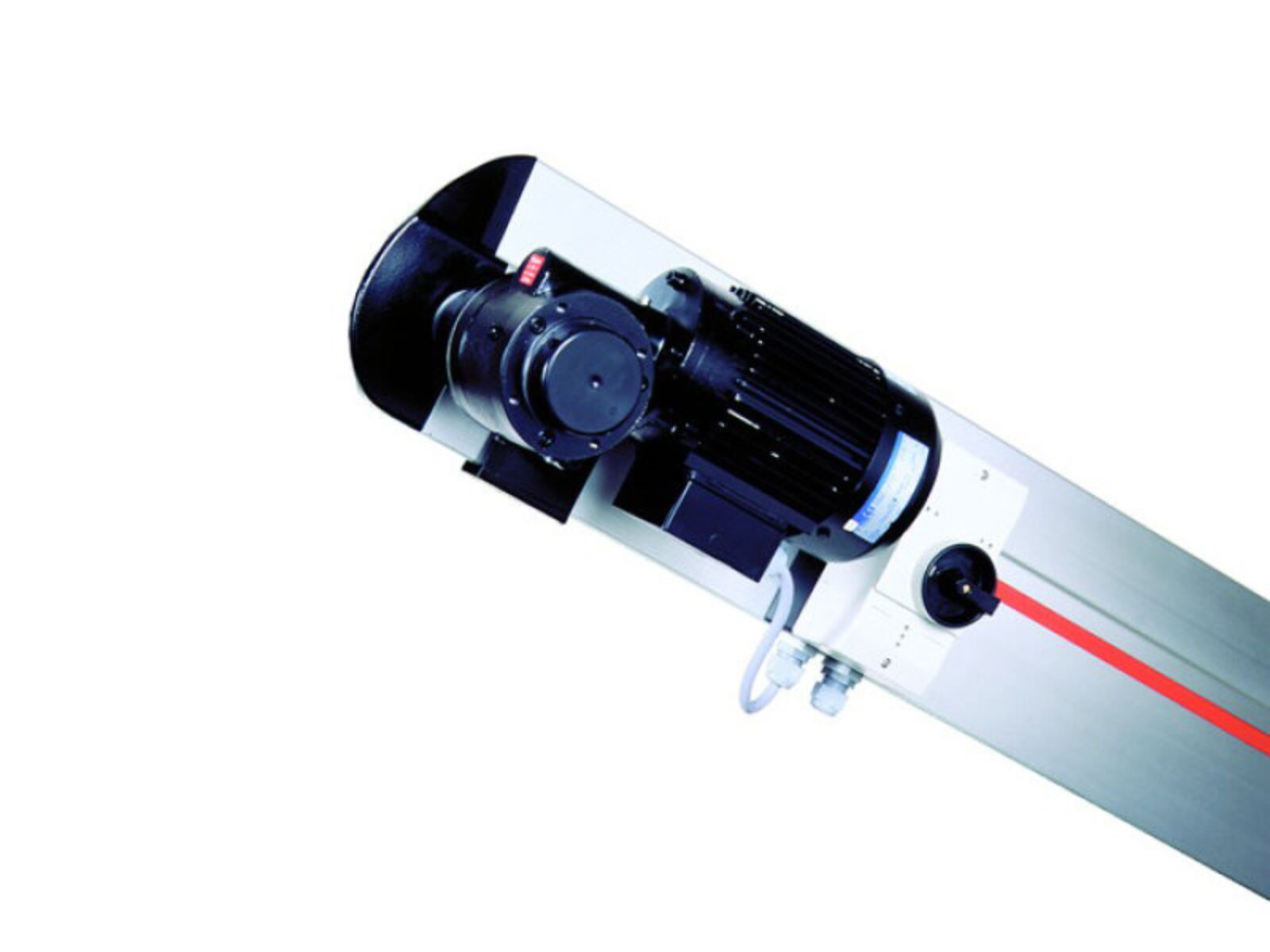 Flange conveyor belt drive