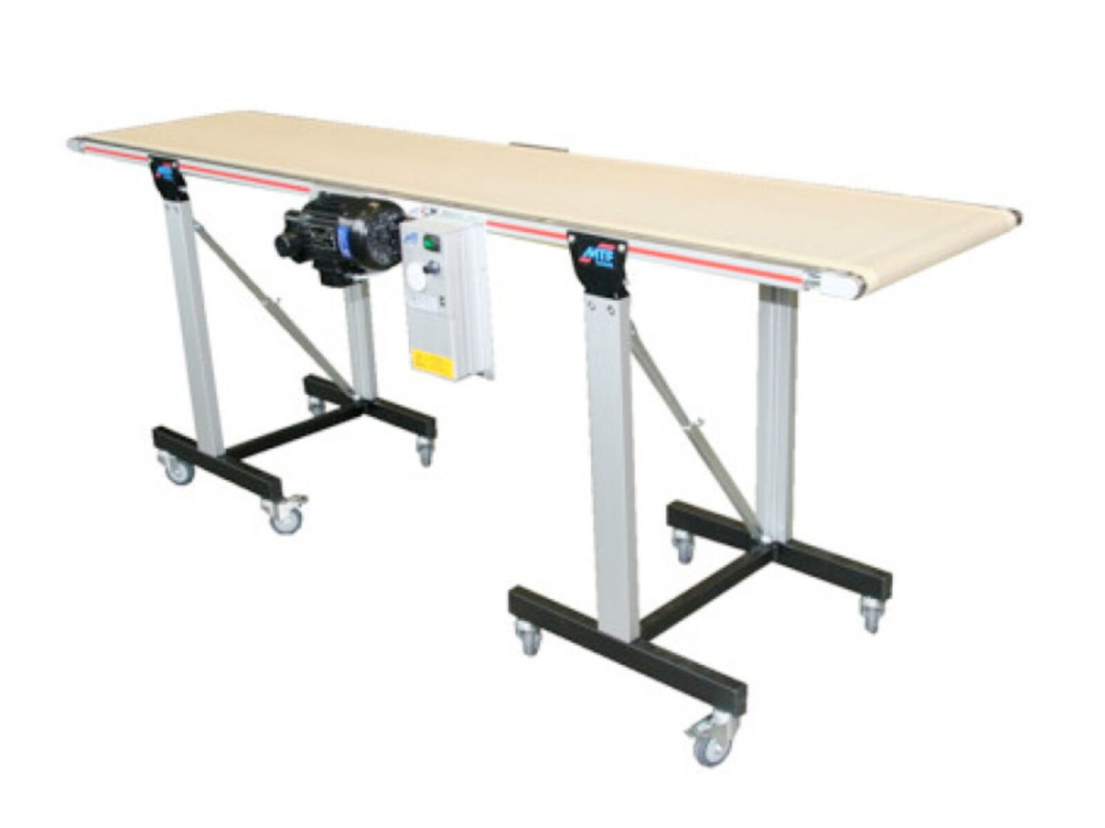 Small conveyor with cooling function in food-compliant design as a cooling conveyor belt for the food industry