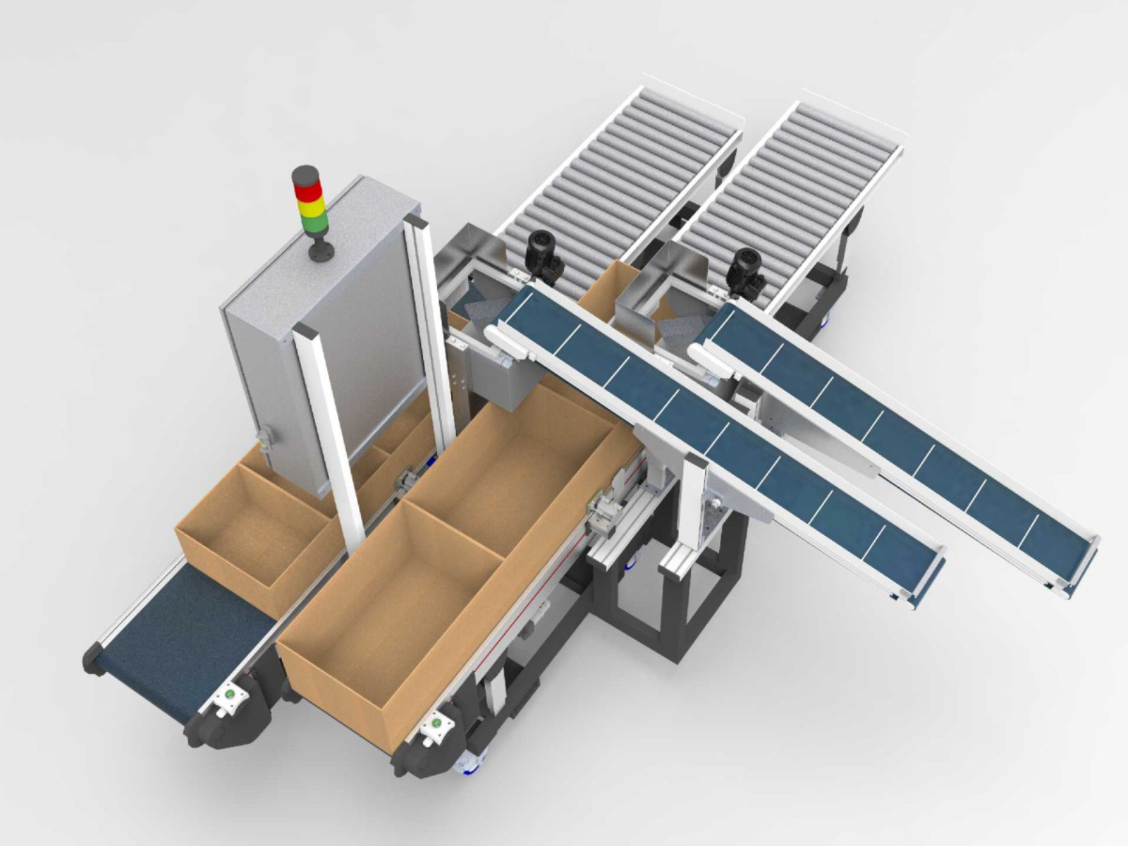 Dual-track buffer system for stamped parts