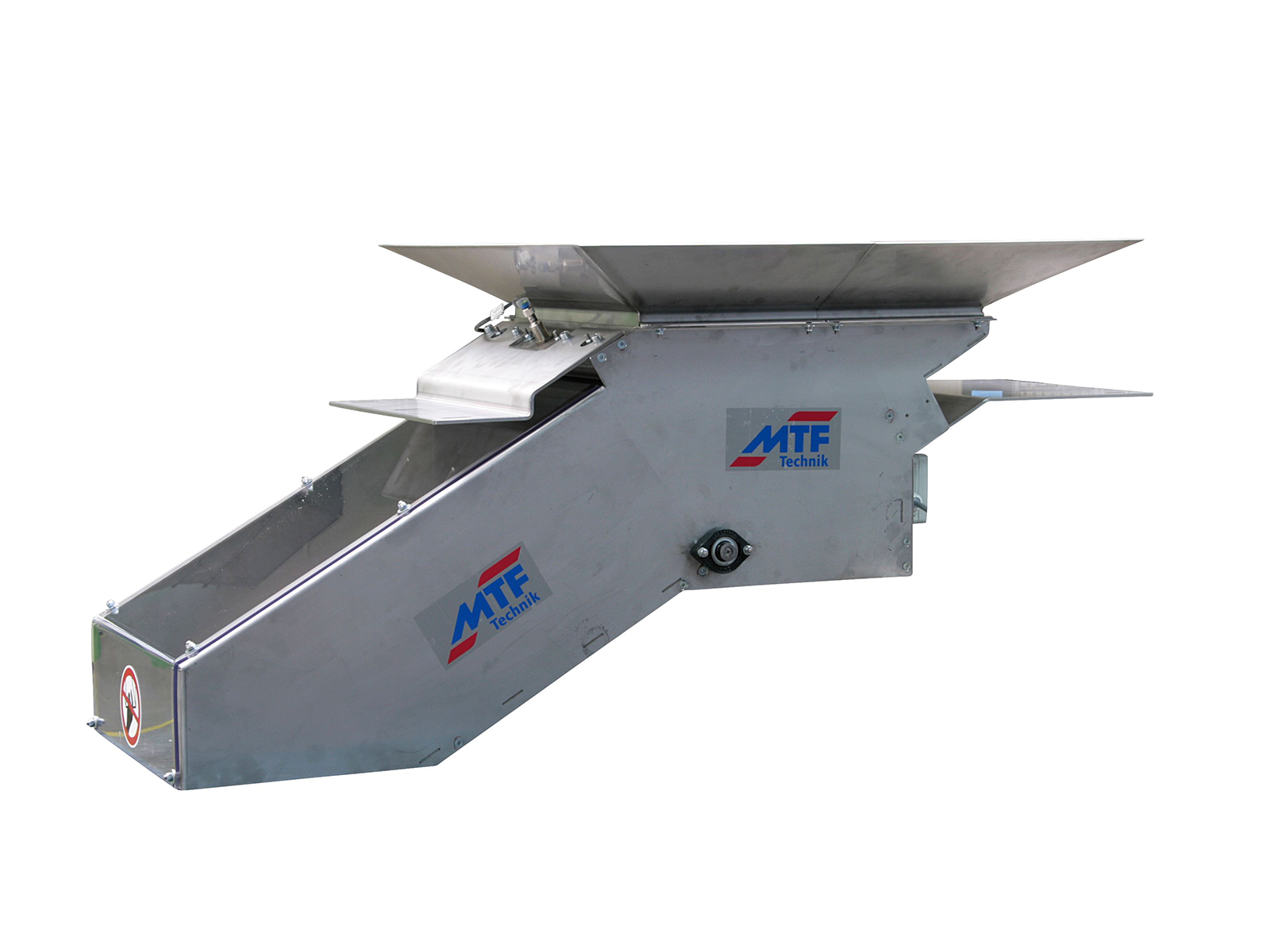 Pneumatic 2-way changeover flap reject chute