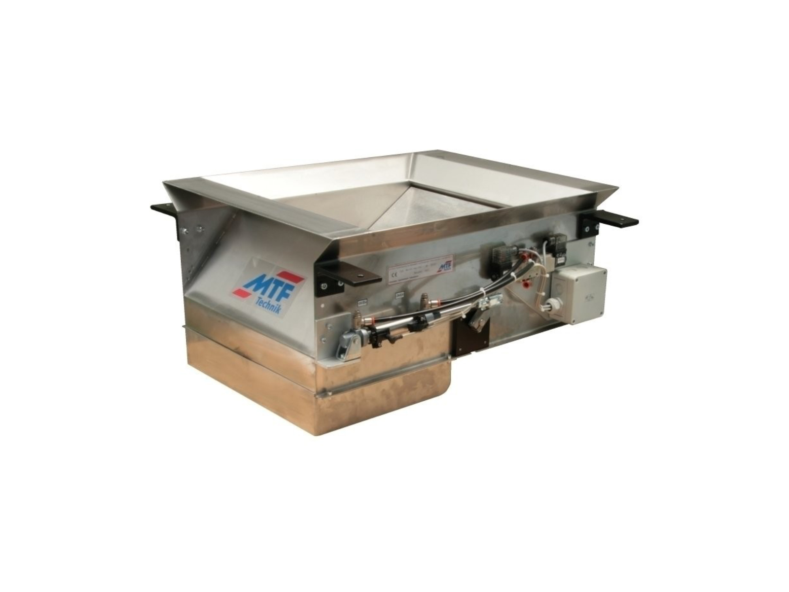 Pneumatic 2-way changeover flap reject chute